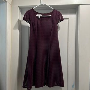 Maroon short sleeve cocktail dress - London Times